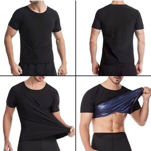 Men’s Black Short Sleeve sauna T-Shirt